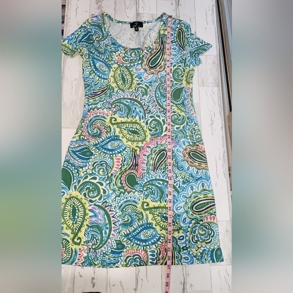 RONNI NICOLE Paisley Dress Vibrant Colors Size Small EUC - Picture 6 of 8